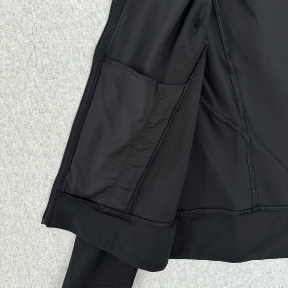 Yogalicious Lux Jacket Womens Large Black Full Zip Yoga Athletic Thumb Holes - Picture 10 of 16